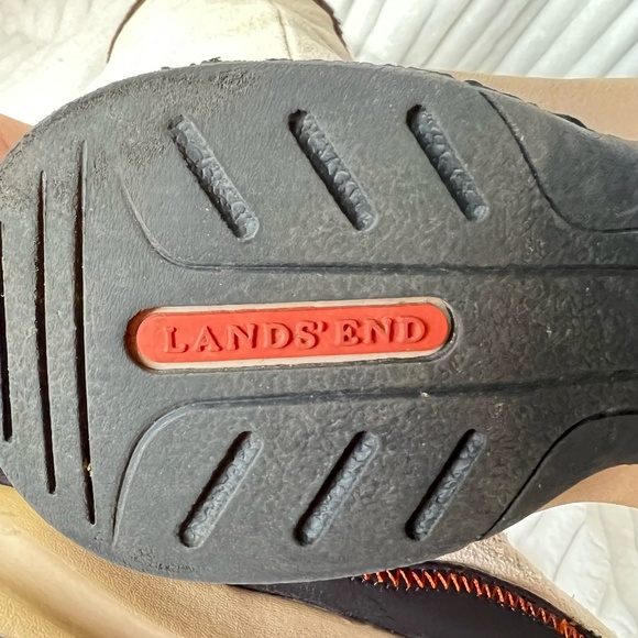 Lands End Calf High Suede Leather Rubber Sole Tan Winter Boots Size 6 - Picture 13 of 15